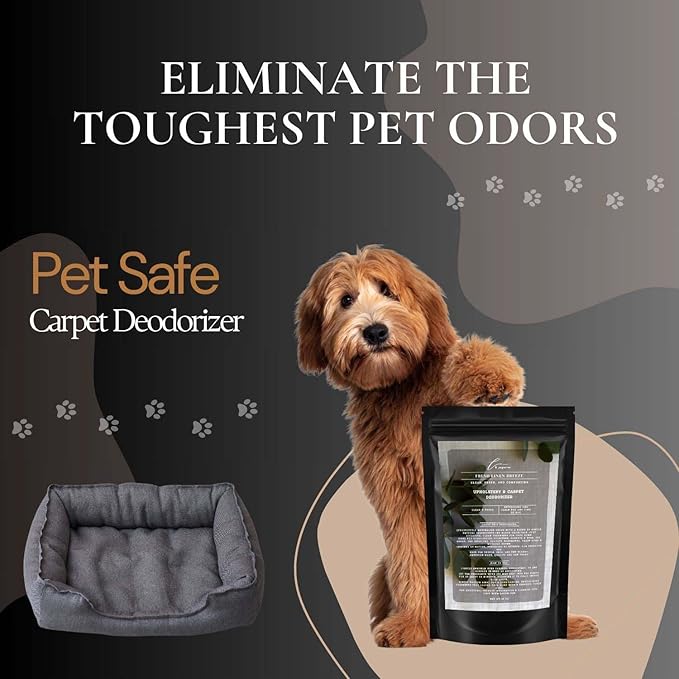 Fresh Linen Breeze Carpet Freshener Powder: Powerful Odor Eliminator for Home, Upholstery Deodorizer, Carpet Deodorizer, Pet Urine, Cat Litter Box - Fresh Linen Breeze Fragrance