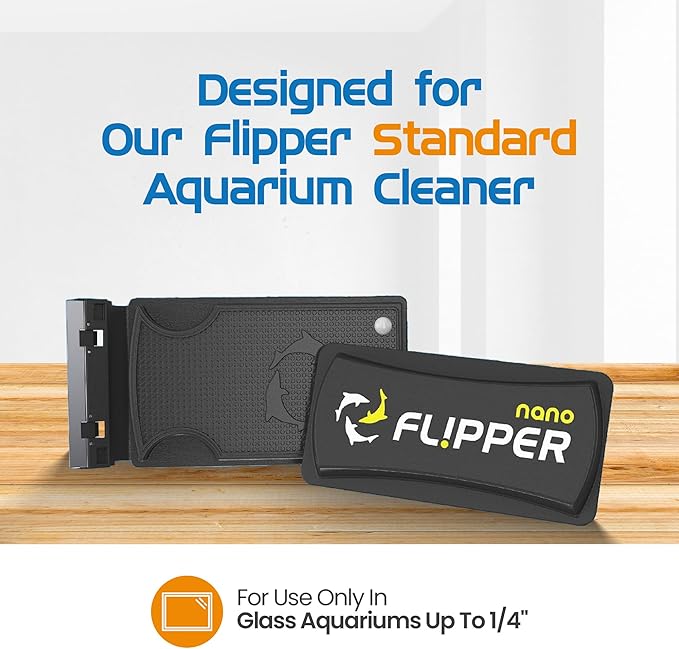 FL!PPER Flipper Nano Aquarium Algae Scraper Replacement Blades for Fish Tank Cleaning Kits – Stainless Steel Replacement Blades for Glass Tanks – Aquarium Cleaner Blades, 2 Pack