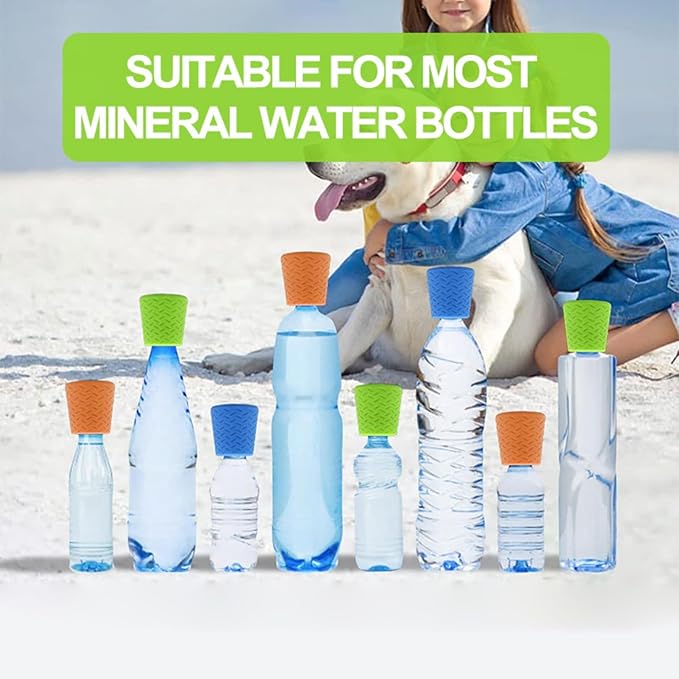 Portable Outdoor Shower for Dogs Bottle Attachment Outdoor Sprayer Accessory for Most Plastic Water Bottles for Bathing Pets During Outdoor Activities, Hiking and Camping. (Blue)