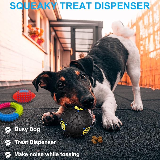 Beiker Dog Teething Chew Toys - 15 Pack Small Medium Breed Puppy Toy, Variety Dogs Rope Chew Toys Bundle for Boredom, Pet Interactive Squeaky Treat Dispensing Ball for Puppies