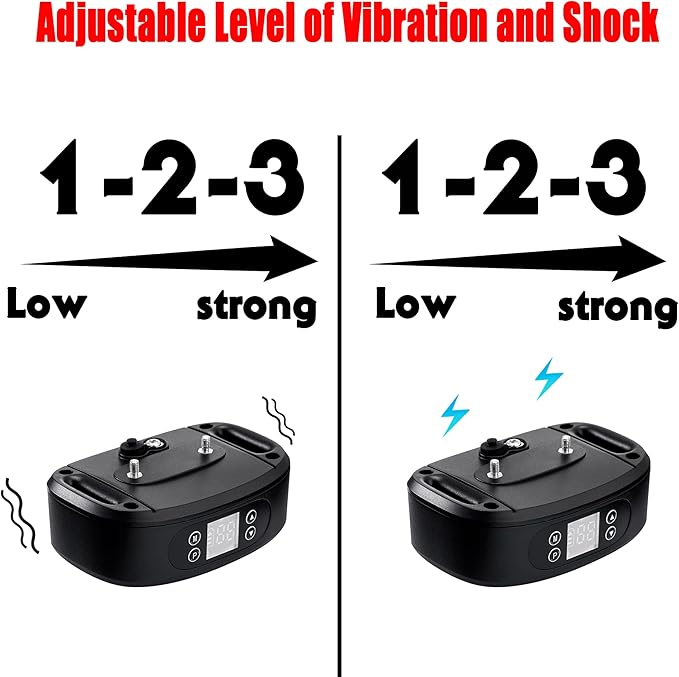 GPS Wireless Dog Fence, Electric Dog Fence for Outdoor Use,Adjustable Warning Strength,Pet Containment System, Wireless Dog Fence Collar Suitable for Most of Dogs(2 Collars)