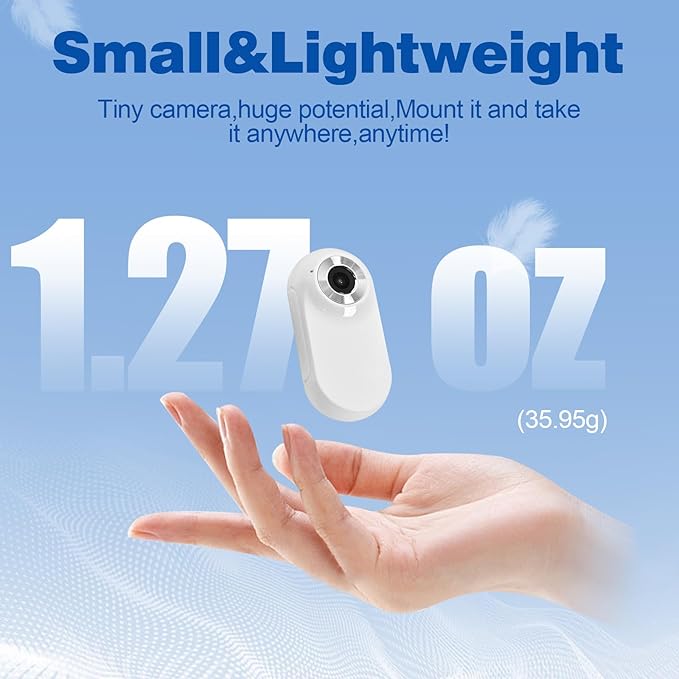 1080p HD Cat Dog Pet Camera Collar with Video Recording Sports Camera Baby Monitor No WiFi Indoor/Outdoor All Activities Pet Supplies and Monitors Gift, Birthday Gift White