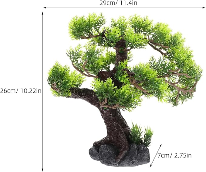 Landscaping Tree Resin Tree for Decor Resin Ornament Fish Tank Decor Craft for Fish Tank Aquarium Plant Fake Bonsai Simulation Plant Garden Decor