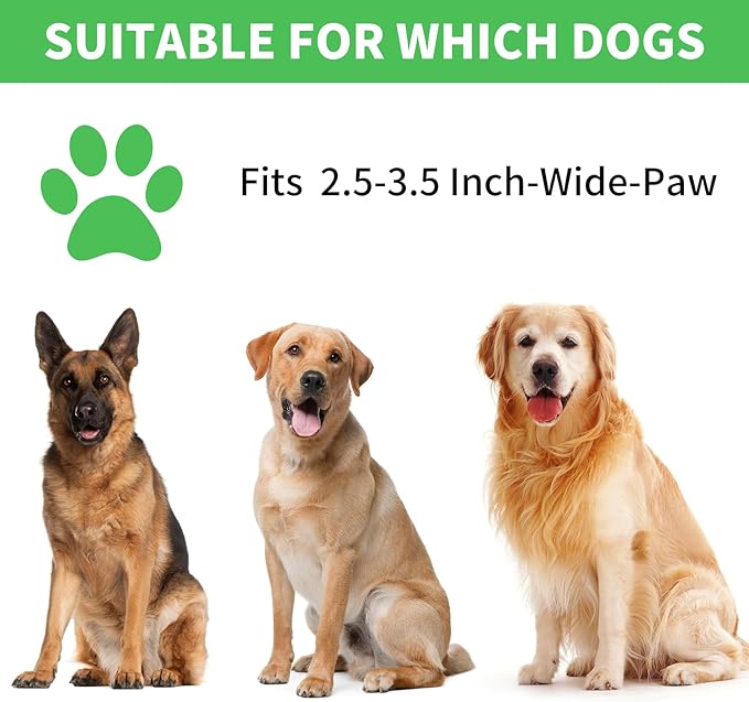 Dog Paw Cleaner, Washer, Muddy Pet Foot Cleaner for Small Medium Large Breed Dogs/Cats (with 3 absorbent towel) (Light Green, Large)