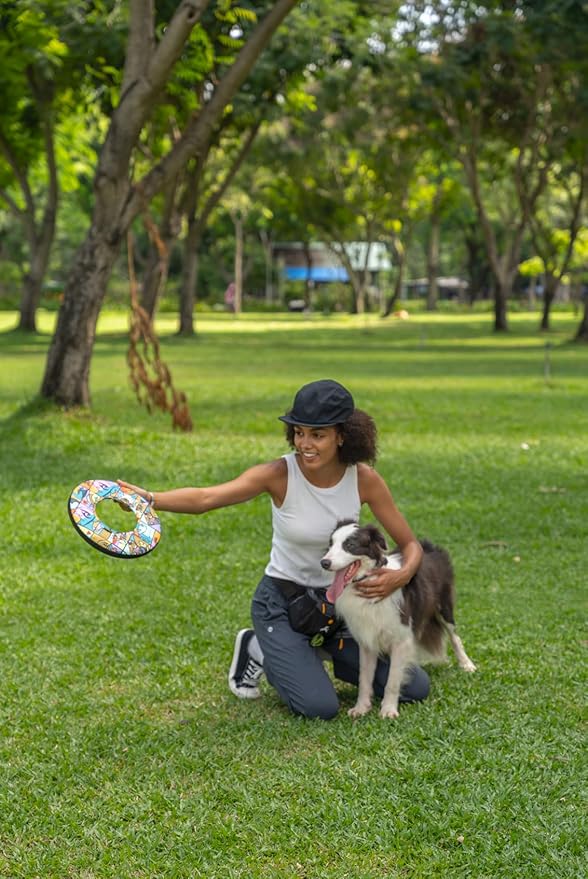 OllyDog Super Flyer | Durable Dog Frisbee | Soft & Lightweight Flying Disc | Gentle on Teeth & Gums | Water-Resistant Outdoor Toy (Cloud9)