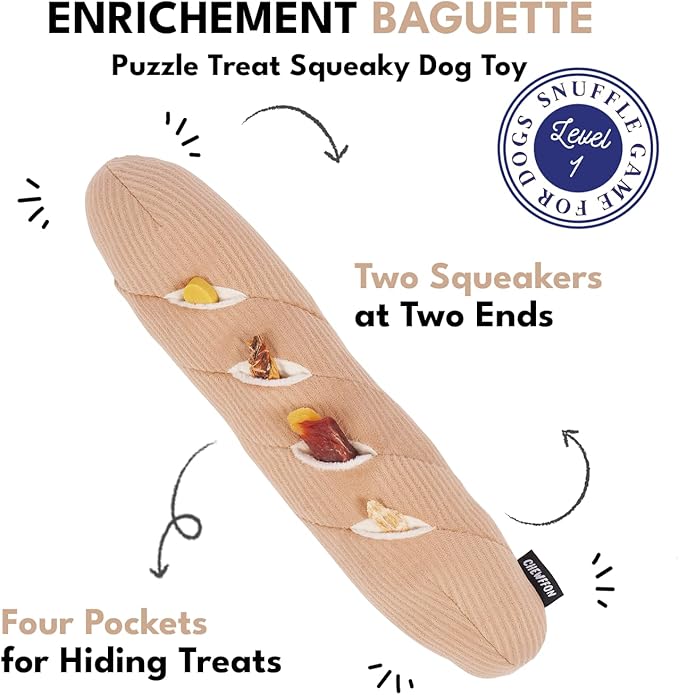 Interactive Squeak Dog Toy, Dog Enrichment Puzzle Toys, Stress Release Game for Boredom, Snuffle Activity Foraging Instinct Training of Dogs