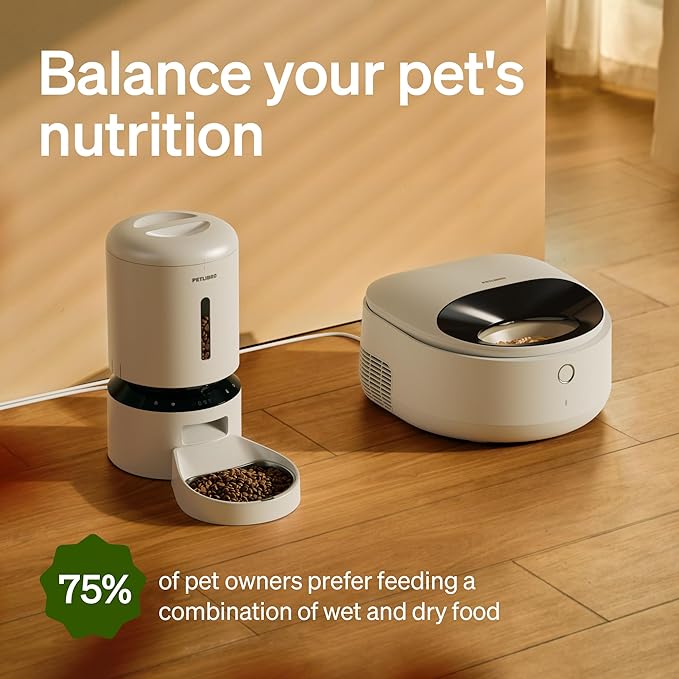 PETLIBRO Automatic Cat Feeder Wet Food Refrigerated New Upgraded APP Control,3 Days Freshness 3 Meals,Semiconductor Cooling&Quick Chills Wet Food Dispenser,Polar WiFi Timed Auto Pet Feeder for Cat Dog