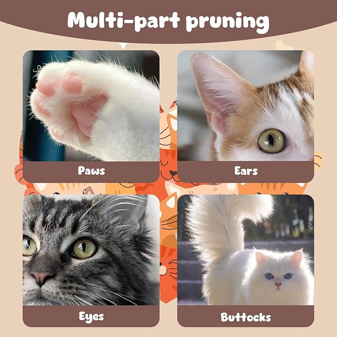 Dog Paw Trimmer,Pet Micro Precision Trimmer for Paws,Cordless Dog Clipper with Led Light,Paw Trimmer for Dogs Cats,USB Rechargeable Low Noise Dog Grooming for Paws,Face,Ears,Eyes,Hair