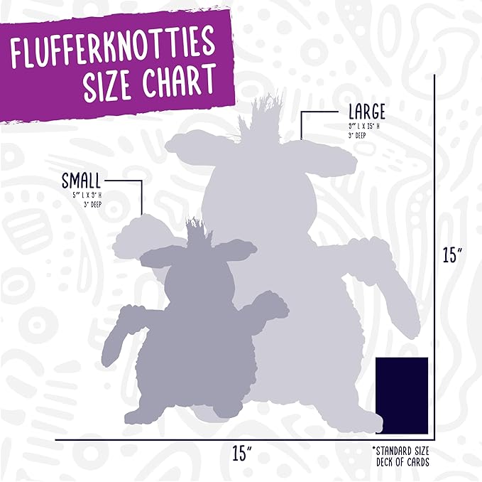 HuggleHounds Plush Dog Toy - Fuzzy Dog Toy, Soft Fleece, Interactive Durable Stuffed for Small and Large Breeds with Squeaker - Louise Lamb, Large