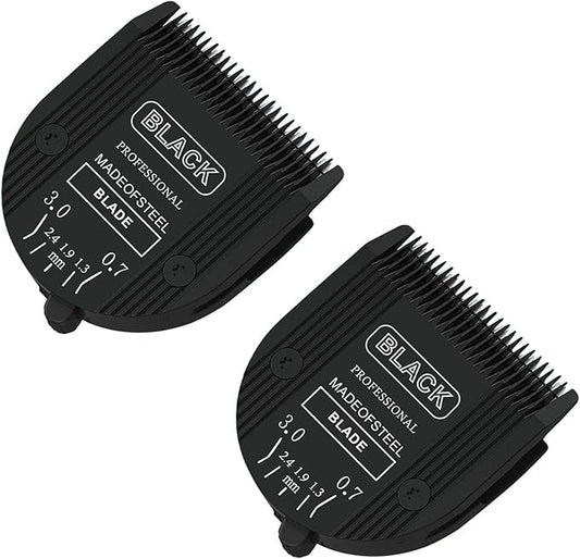 2PCS Adjustable 5 in 1 Replacement Blades Compatible with Wahl 5 in1 Clipper Bravura, Chromado, Creativa, Figura, Motion, Supergroom Dog Grooming Clippers (Black)