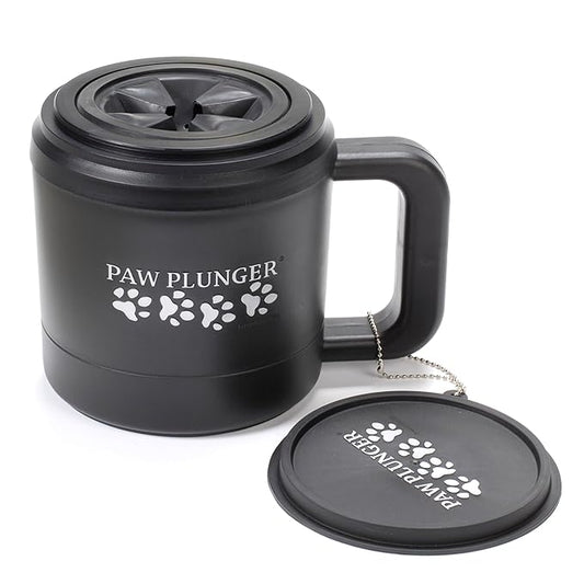 – Dog Paw Cleaner - Puppy Essentials - Portable Dirty Paw Washer - Ideal for Small Dogs - Black