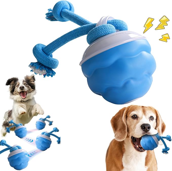 Smart Chase Pet Toy Ball, Yobensun Dog Toy, Interactive Dog Ball, Automatic Chase Modes, Chew-Proof Rechargeable Smart Jumping Ball Dogs Toy for Boredom&Daily Training