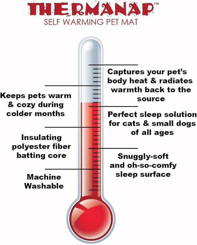 Furhaven ThermaNAP Self-Warming Cat Bed for Indoor Cats & Small Dogs, Washable & Reflects Body Heat - Quilted Faux Fur Reflective Bed Mat - Cream, Small