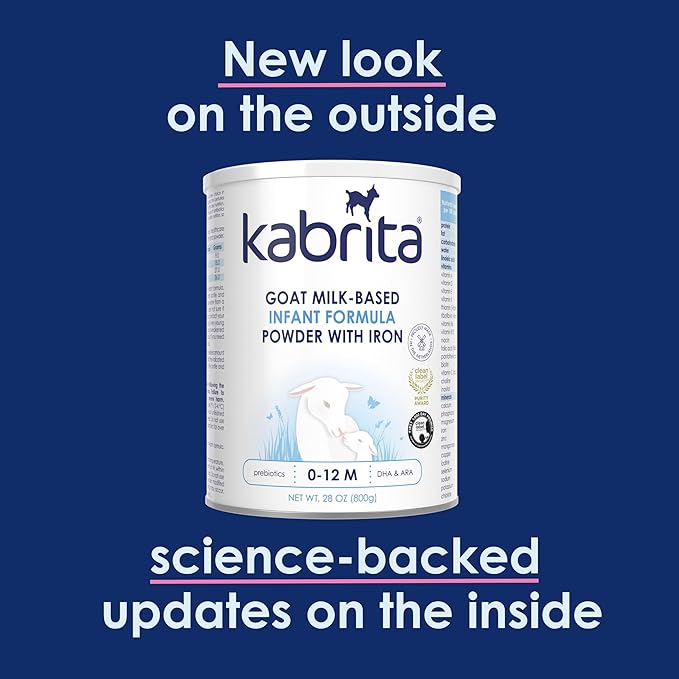 Kabrita Goat Milk-Based Infant Formula – 28oz – Pack of 6 – Natural, Gentle Baby Formula – European, Non-GMO – Ages 0-12 Months