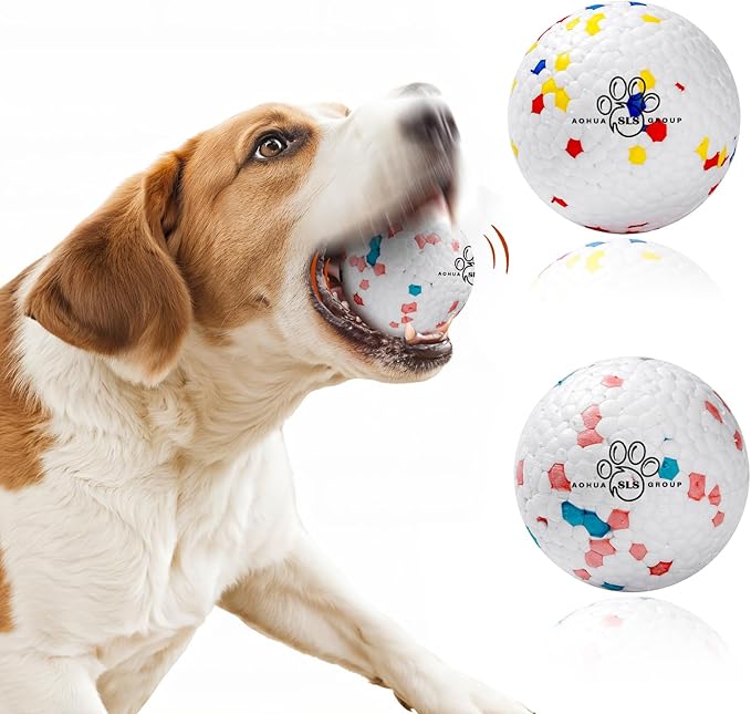 Indestructible Dog Balls for Aggressive Chewers: Interactive Pet Toys, Solid-Colored, Durable, Bouncy, and Water Toy Fetch Balls, Herding and Jolly Ball for Dogs