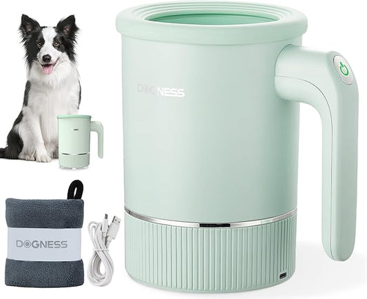 DOGNESS W02 Automatic Dog Paw Cleaner for Medium to Large Dogs (Green)