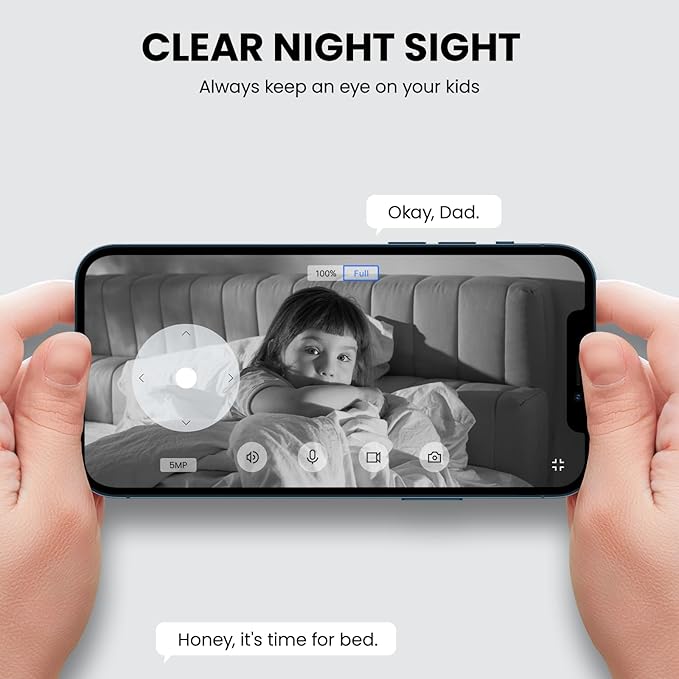 GALAYOU 5MP Security Camera Indoor-360 Degree 2.4G WiFi Cameras for Home Security for Baby/Nanny/Dog/Pet Camera with Auto Tracking, 2 Way Audio, 24/7 SD Card Storage, Works with Alexa/Google Home G2