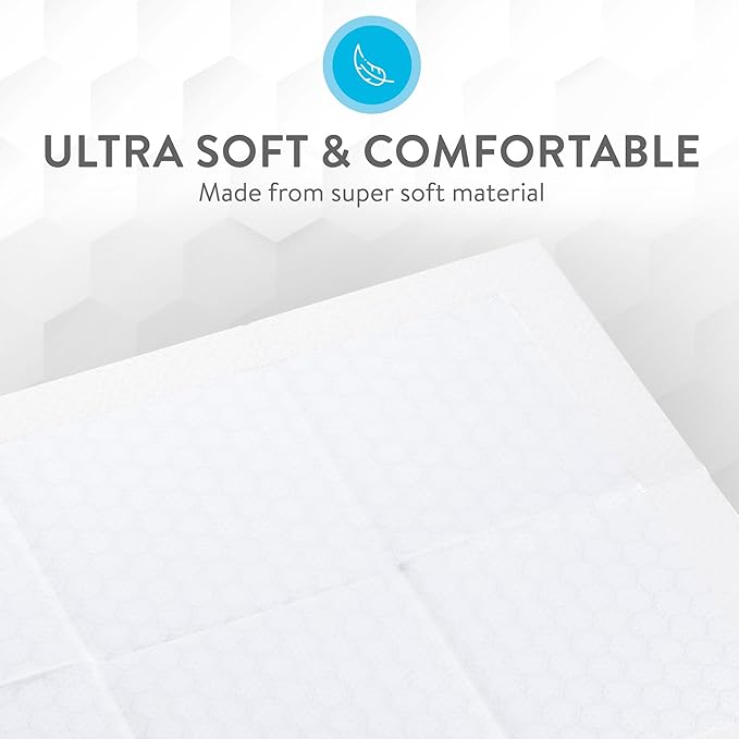 Inspire White Disposable Dog Pee Pads, 120ct Disposable Puppy Training Pads | Puppy Pads for Dogs (24" x 17")