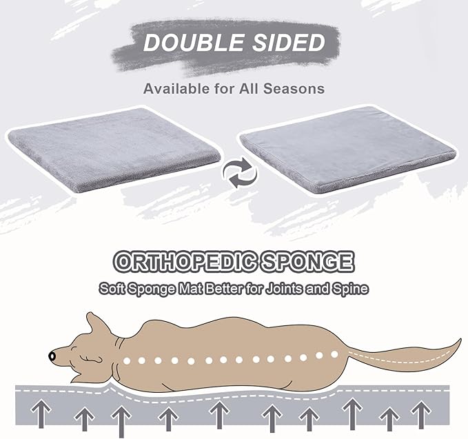 Jiupety Indoor Dog House with Frame, Large Dog Cave Bed, Insulated Cozy, Suitable for 60-100 lb, Jumbo (38"×30"×28"), Gray