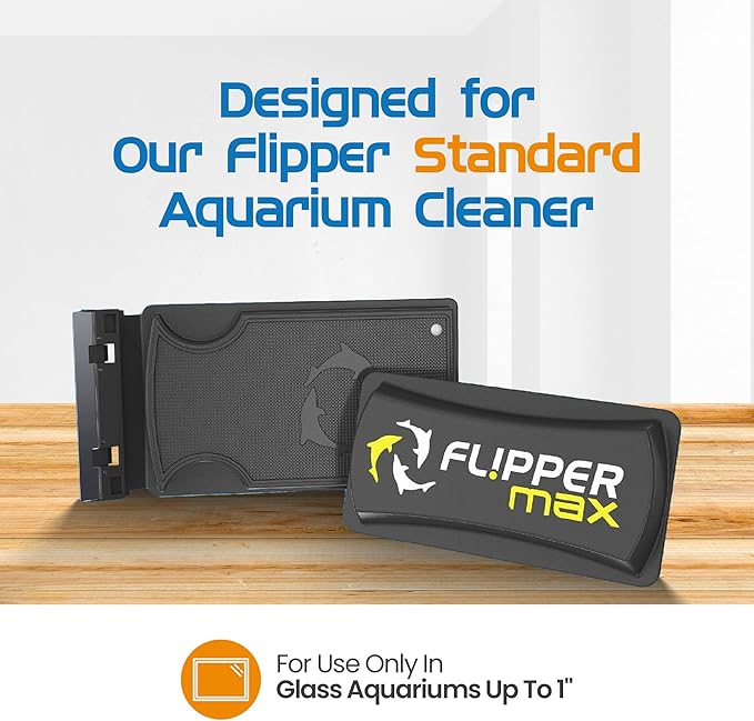 FL!PPER Flipper Max Aquarium Algae Remover for Fish Tank Cleaner Replacement Blades, Pack of 2 - Glass Scraper Blades for Cleaning Kits - Water Cleaning Accessory