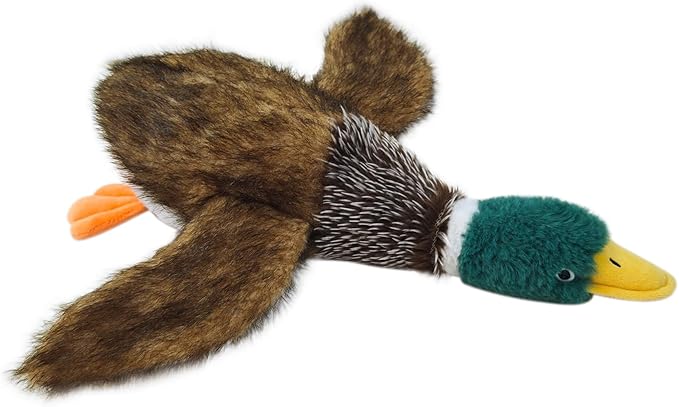 Dog Toys Interactive Mallard Duck Toy Puzzle and Squeaky Toy for Small Medium and Large Dogs Duck Toys, Stuffed Toy for Dog, Plush Toys for Dogs