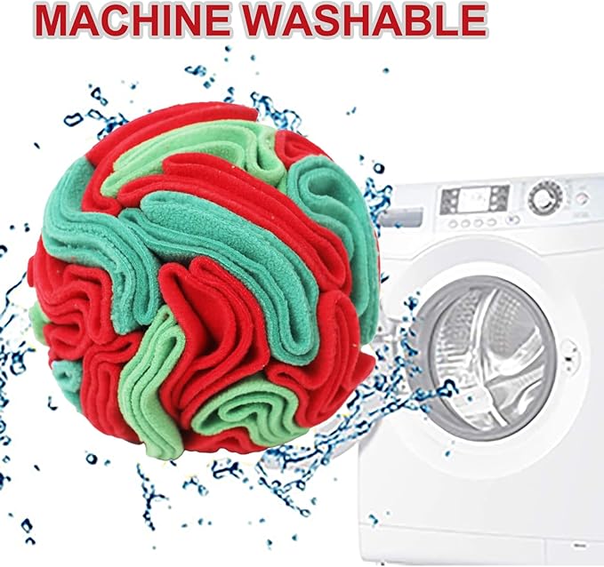 Snuffle Ball for Dogs - Interactive Dog Toys to Keep Them Busy, Dog Puzzle Toy with Soft Fabric for Small, Medium Dogs Daily Companionship, Training Reward Gift