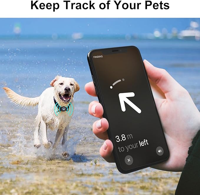 Dog Collar Holder Compatible with Airtag, 1 Pack Waterproof Full Body Covered Soft Silicone Case for Apple Air Tag Dog Collar GPS Pet Tracker