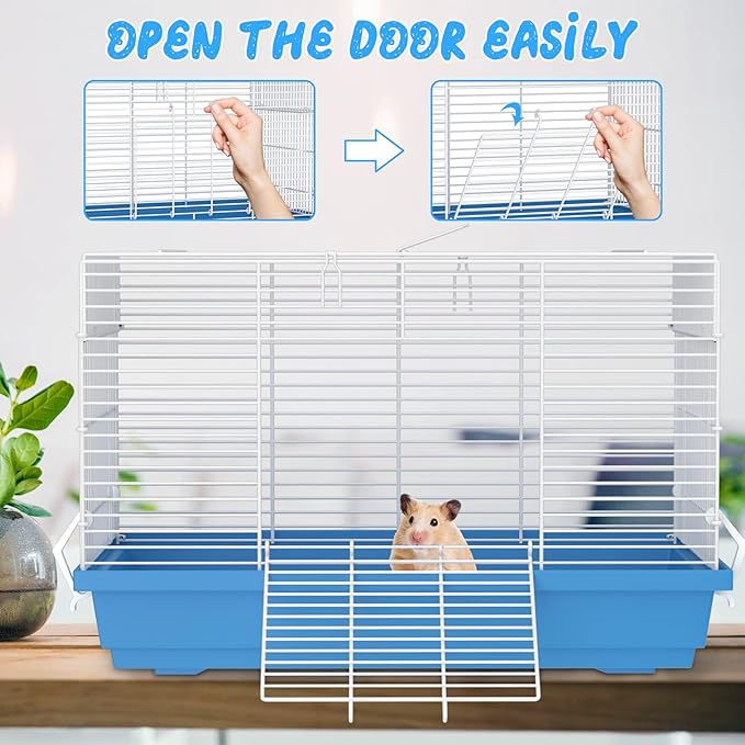 Hamster cage for Hamsters, Gerbils, mice, Rats, Small Guinea Pigs and Other Small Animals.