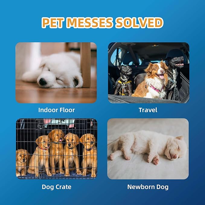 HONEY CARE Dog Training Pads with Grassfield & Fire Hydrant Printing丨Eliminating Urine Odor Puppy Pads 丨 Premium Dog Pee Pads (100 Count, 22x23 inch)