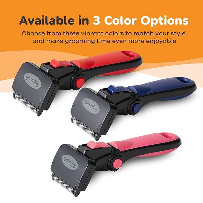 Deshedding Dog Brush for Short/Medium Hair (Small,Pink) – Gentle Deshedding tool for Dogs & Cats – Reduces shedding, without damaging topcoat. Removes Loose Fur & Dead Undercoat.