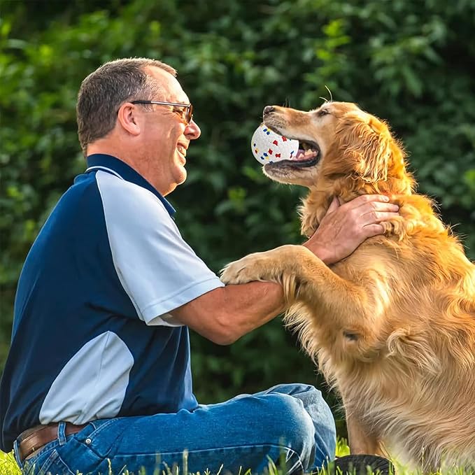 Dog Balls, Chew Toy Tennis for Aggressive Dogs, Interactive Toys for Tossing and Catching, Lightweight Toys That Float on Water, Balls for Large/Medium/Puppies Dogs