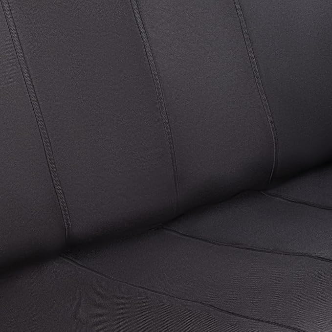 Flying Banner Rear Bench car seat Covers car seat Protectors Split 40/60 50/50 60/40 (Solid Black, Better)