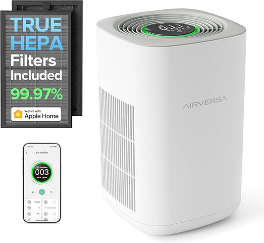 HomeKit Air Purifier over Thread Works with HomeKit (Home Hub Required) 3-Stage H13 True HEPA Smart Air Cleaner 1000 sq.ft Purelle AP2