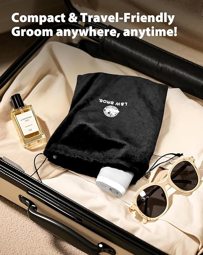 L&W BROS. 2-in-1 Pet Hair Dryer with Clamp Stand – Wearable & Hands-Free Dog Grooming Dryer, 950W Low Noise Blower with 5 Heat & 3 Speed Settings, for Small to Medium Pets (gray)