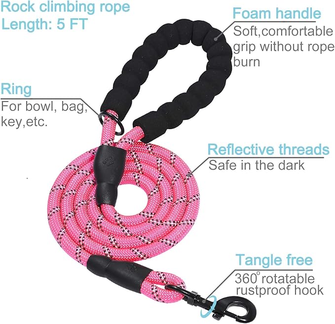 haapaw 2 Packs Martingale Dog Collar with Quick Release Buckle Reflective Dog Training Collars for Small Medium Large Dogs