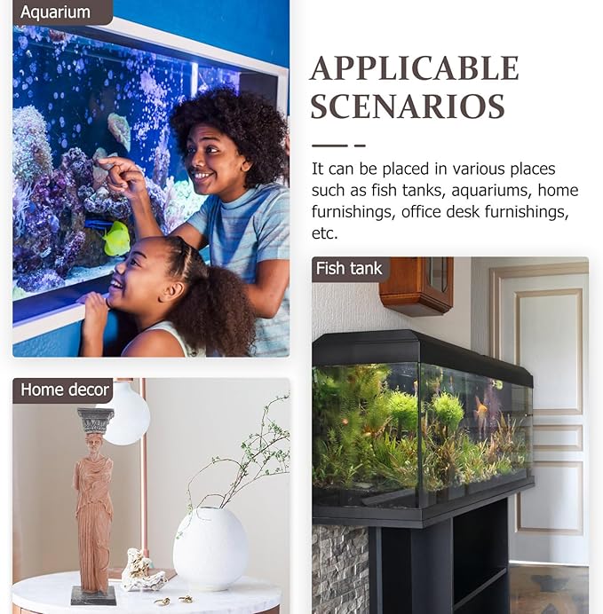 Fish Tank Decoration Aquarium Decor, 8.258" Resin Aquarium Goddess Statue,Fish Tank Decor, Aquarium Landscape Decoration Resin Goddess Statue Suitable for Fish Tanks Swimming Pool