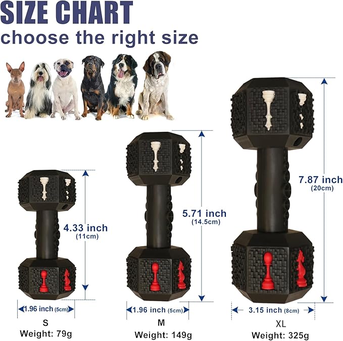 Dog Chew Toys for Aggressive Chewers,Food Grade Non-Toxic Dental Pet Toy,Tough Durable Indestructible Dog Toys for XSmall Dogs.Black（5IB-8IB）