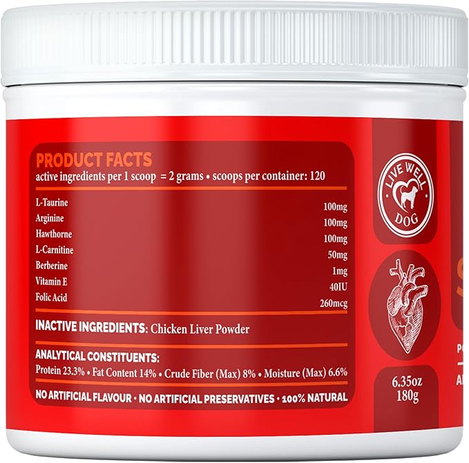 Heart Formula for Dogs & Cats 6.35 oz, 180g
