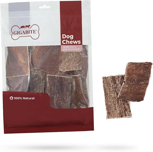 GigaBite Assorted Beef Gullet Jerky (1-Pound) - All Natural, Free Range Beef Esophagus Taffy Dog Treat by Best Pet Supplies