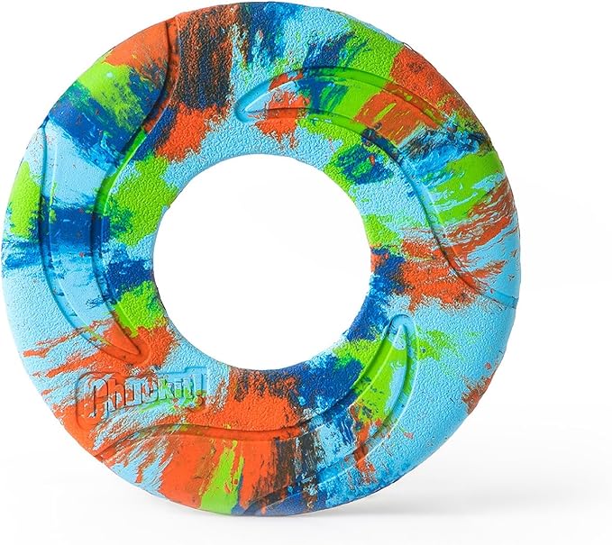 Chuckit! EcoFetch Flyer Rubber Dog Toy, Medium (8 Inch Diameter) Pack of 1, for Breeds 20-60 lbs