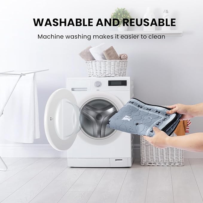 Gardner Pet Washable Dog Pee Pads, 36'' x 36'' Non Slip Dog Mats with Great Urine Absorption, Reusable Puppy Pee Pads for Potty Training, 2 Pack