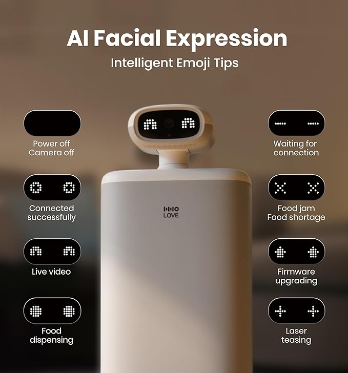 Automatic Cat Feeder with Camera 360°, 2K HD Video with Night Vision & 2-Way Audio, 5G Cat Food Dispenser with Low Food Sensor, Record Lovely Moments, O Sitter VIP Version