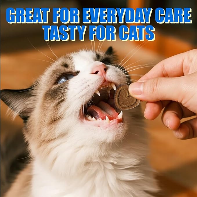 Just Try Coenzyme Q10 coq10 Bites for Cats - Advanced q10 & Taurine Supplement for Feline Heart Health - Chicken Flavored Soft Chews - Supports Heart Function - 300 Count