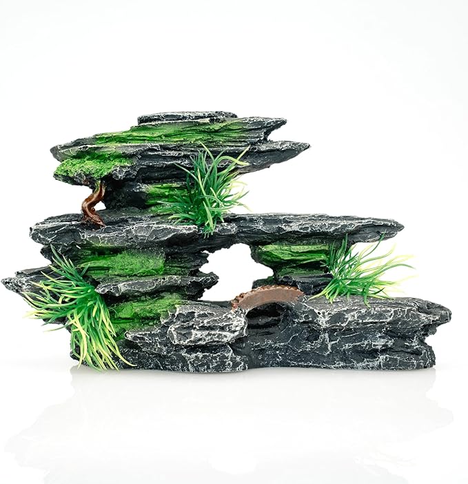 Fish Tank Decoration - Aquarium Ornament Rock Cave Landscape,02