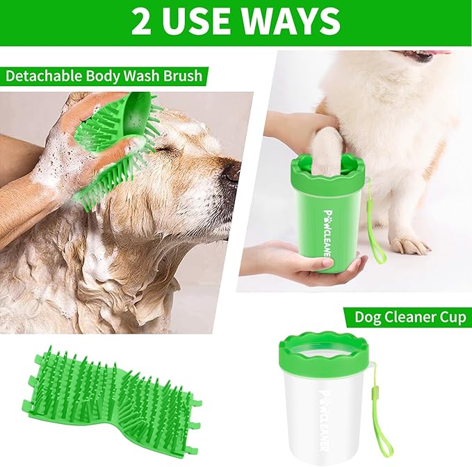 Dog Paw Cleaner, Dog Paw Washer, Paw Muddy Paw Cleaner, Pet Foot Cleaner for Small Medium Large Breed Dogs/Cats (with 3 Absorbent Towel)