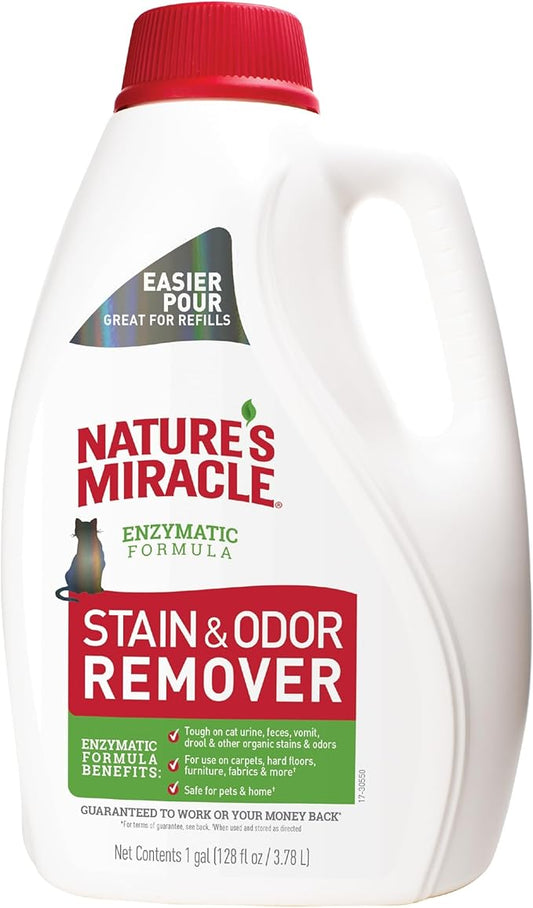 Nature's Miracle Stain and Odor Remover Cat, Odor Control Formula, Pour