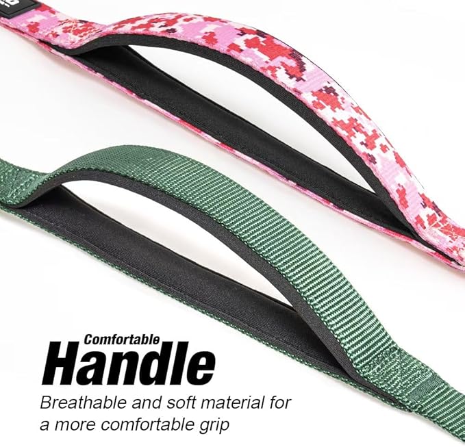 TSPRO Hands Free Dog Leash for Medium to Large Dogs, Adjustable Durable Leash with Comfortable Safety Padded Handle, Heavy Duty Metal Clasp for Walking, Running, Training (Blue - Pink Gradient)