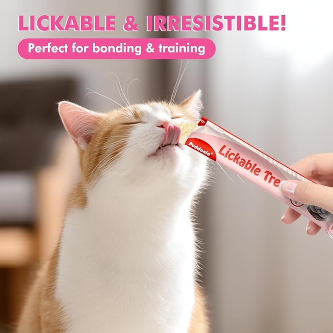 High-Meat Lickable Cat Treats, Grain & Gum Free, No Additives, All-Natural High Protein Puree, 0.5oz Tubes (Pack of 72)