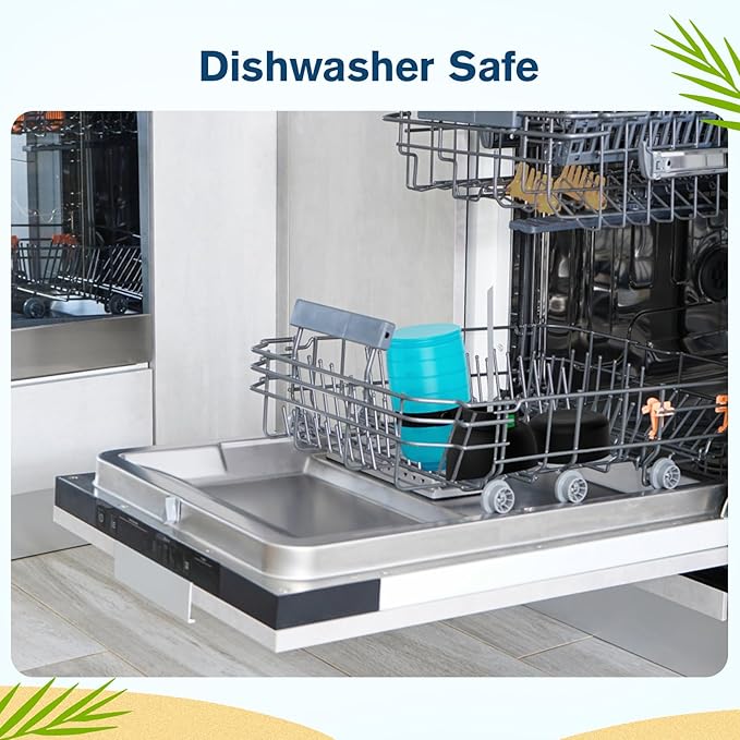 Pecute Dog Water Bottle Portable 22 oz with 5 oz Food Container, Poop Bag Holder, Portable Dog Water Bottle Dispenser, Leakproof, Lightweight, Pet Water Bottle for Dogs Outdoor Travel Walking