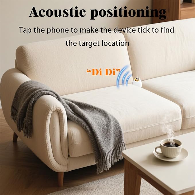 GPS Tracker for Dogs & Cats – Waterproof, Lightweight, Mini Real-Time Pet Locator with 1-Year Battery, No Subscription or SIM Required, Track History, iOS & Android Compatible